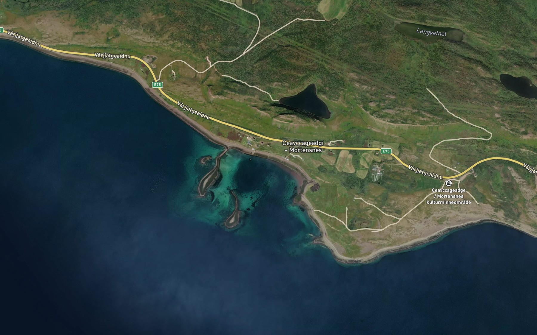Satellite map of the Ceavccageagggohppi