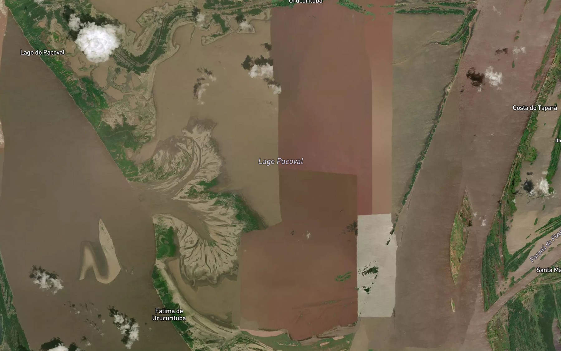 Satellite map of the Lago Pacoval