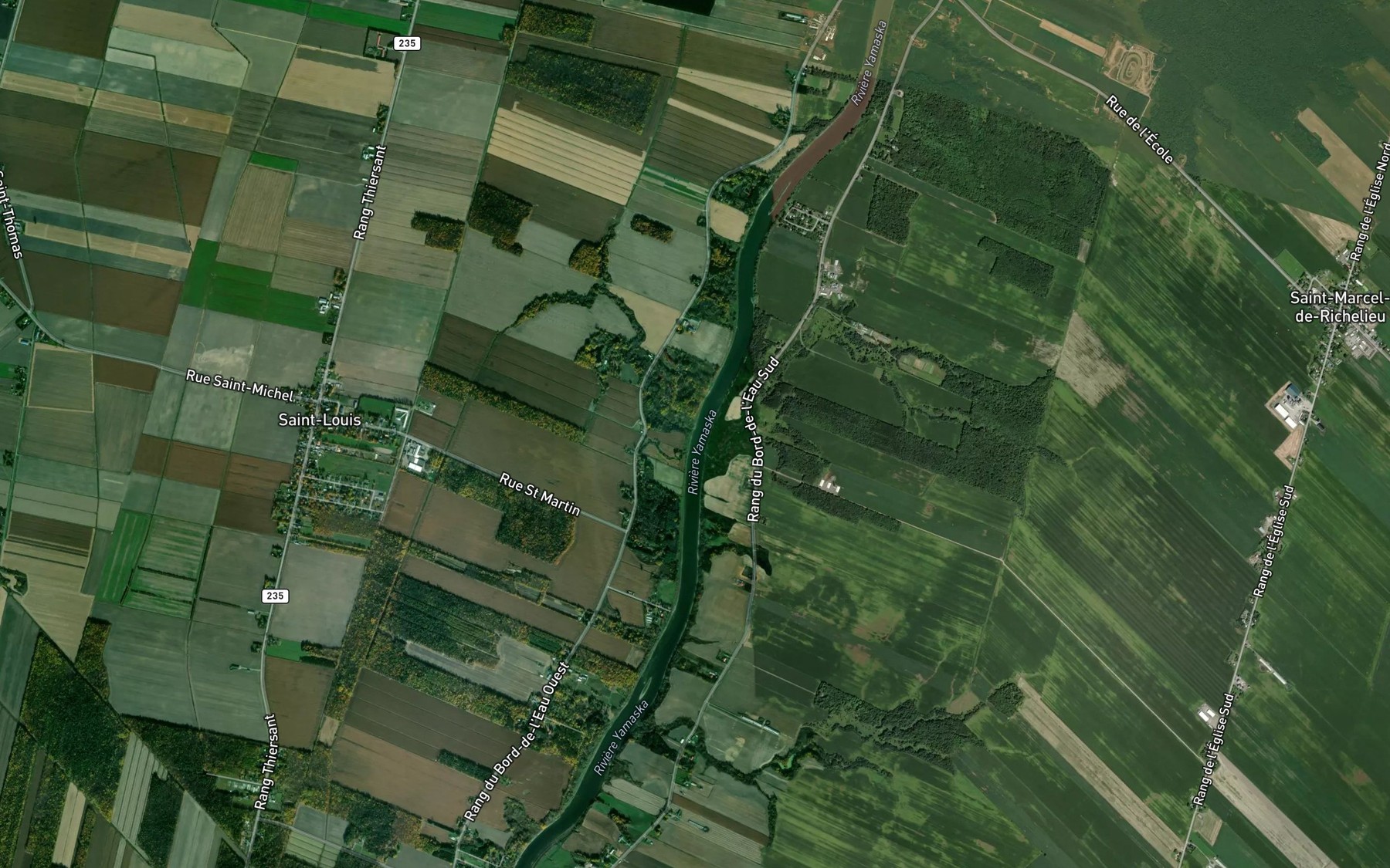 Satellite map of the Decharge des Vingt-Cinq