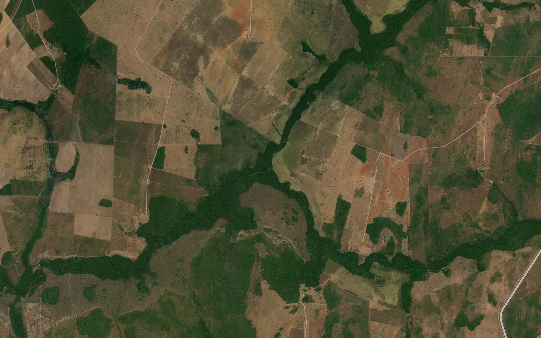 Satellite map of the Ribeirao Boa Esperanca