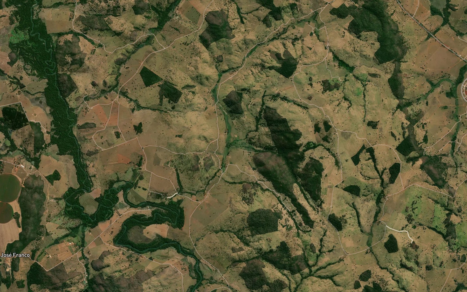 Satellite map of the Corrego do Balsamo