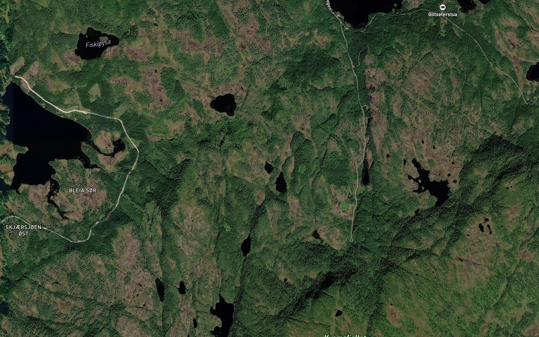Satellite map of the Skeistjerna