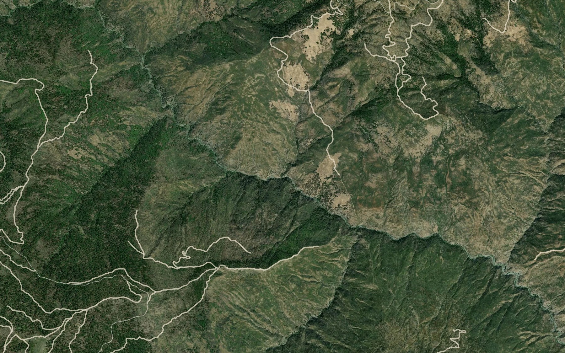 Satellite map of the Hamilton Creek
