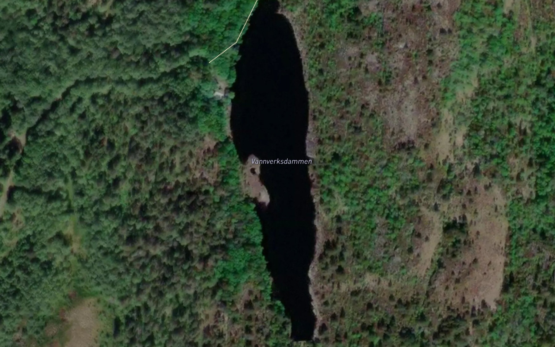 Satellite map of the Vannverksdammen