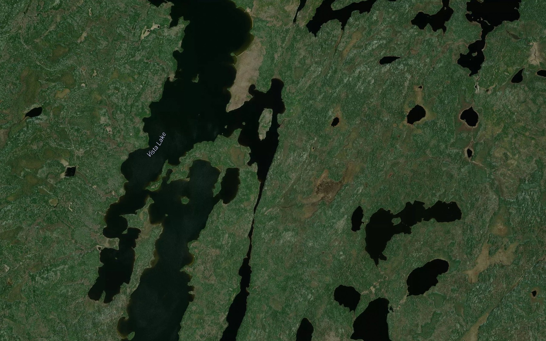 Satellite map of the Rocker Creek