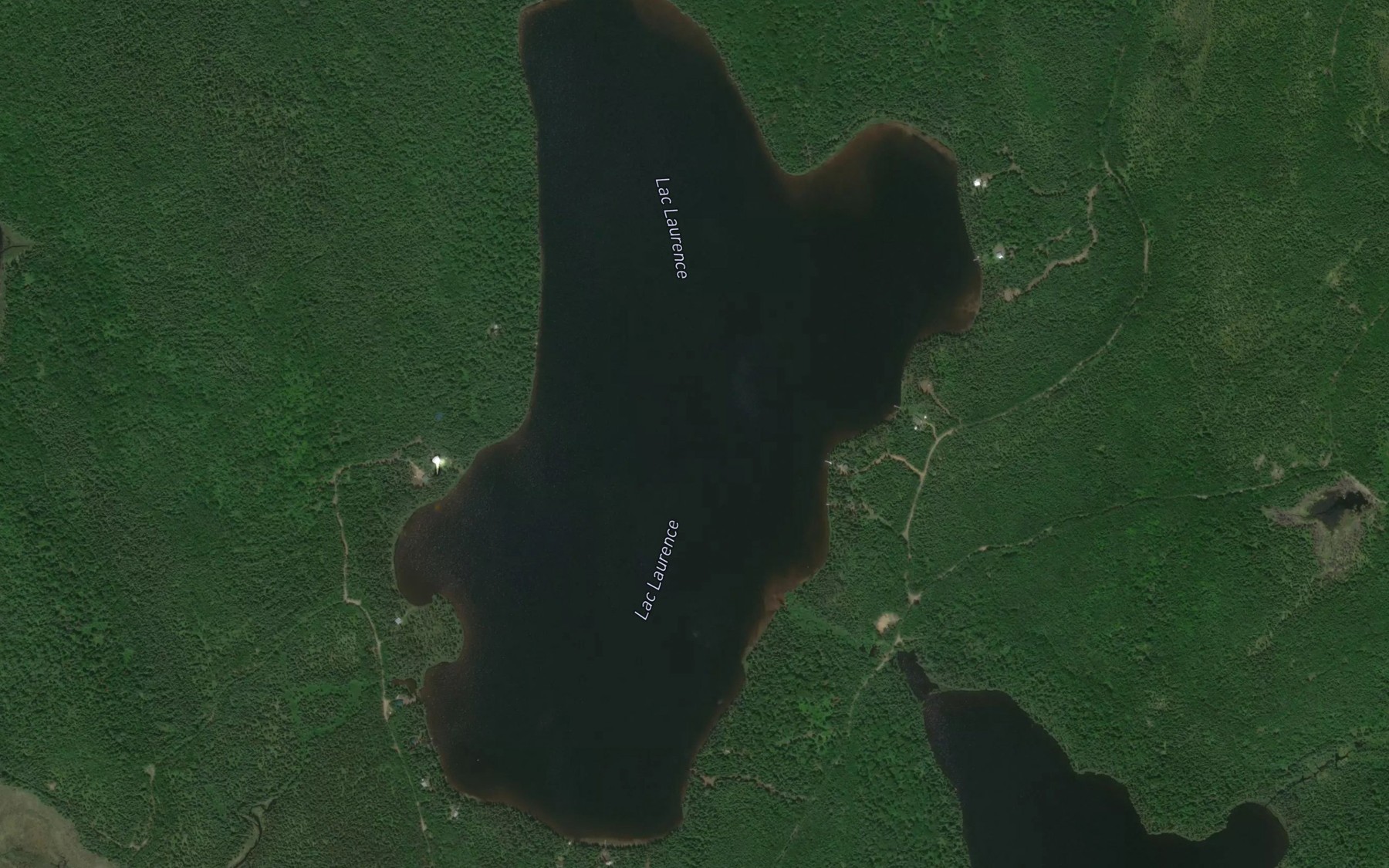 Satellite map of the Lac Laurence