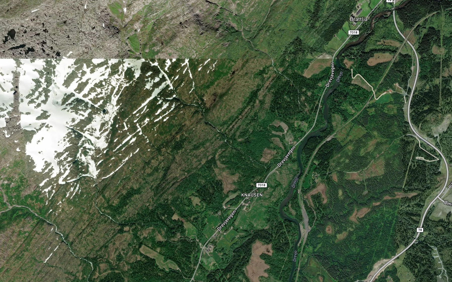 Satellite map of the Batstrandbekken