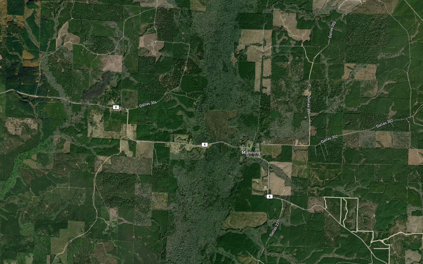 Satellite map of the Bubler Branch