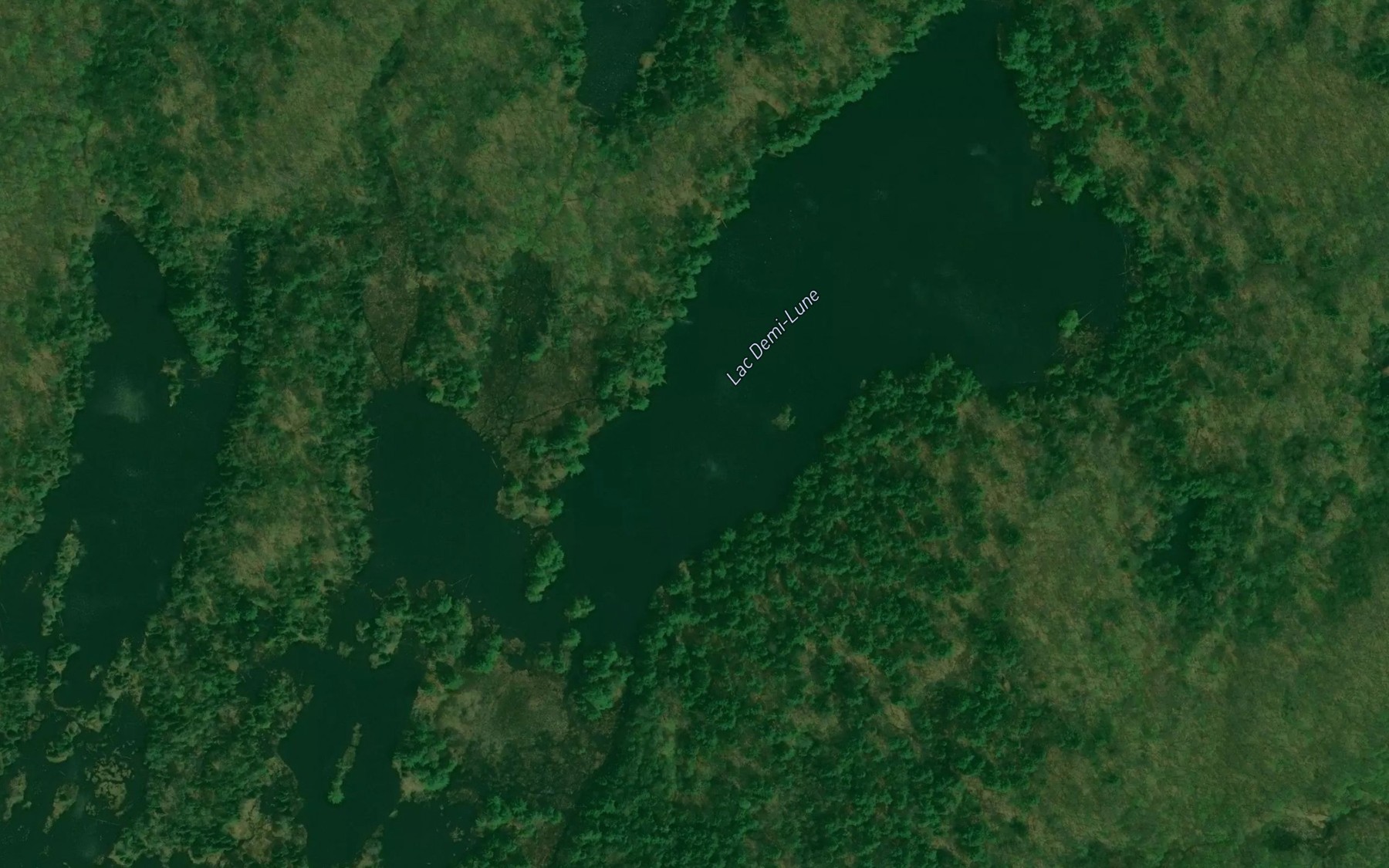 Satellite map of the Lac Demi-Lune