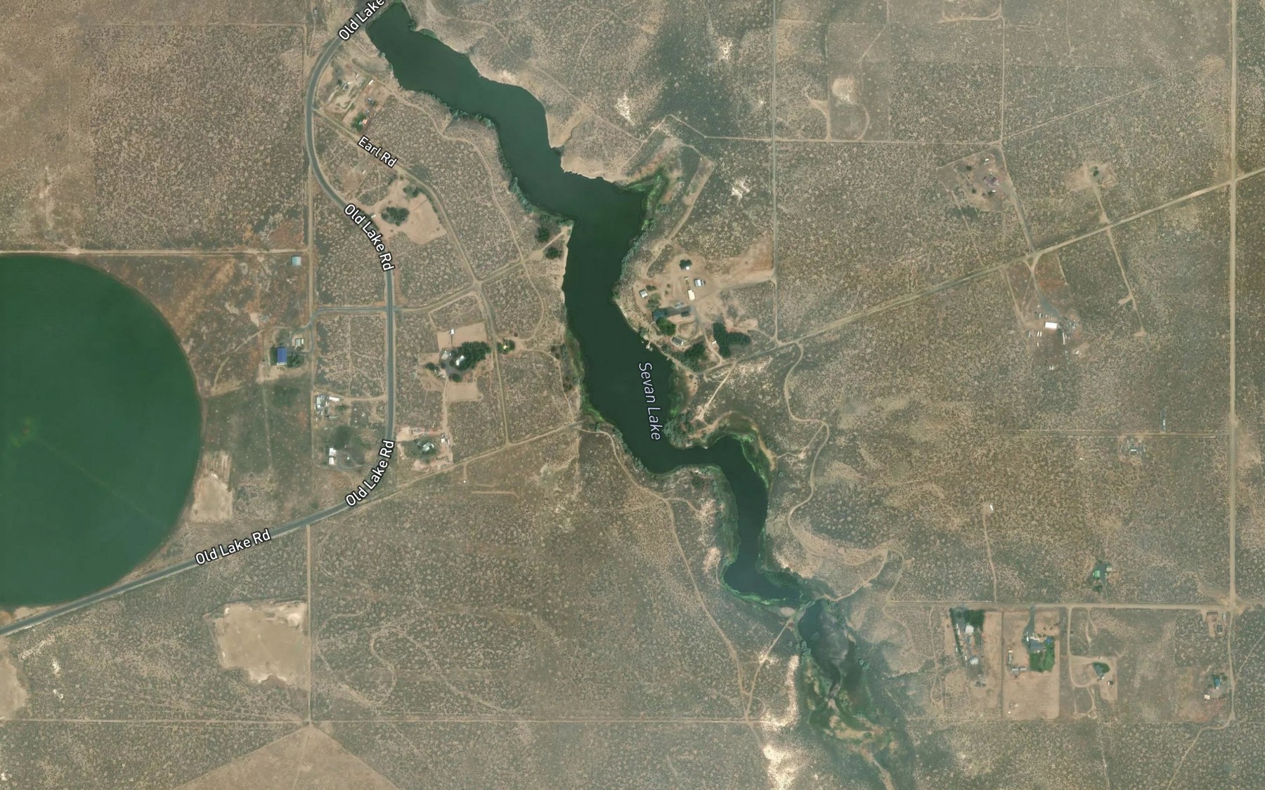 Satellite map of the Sevan Lake