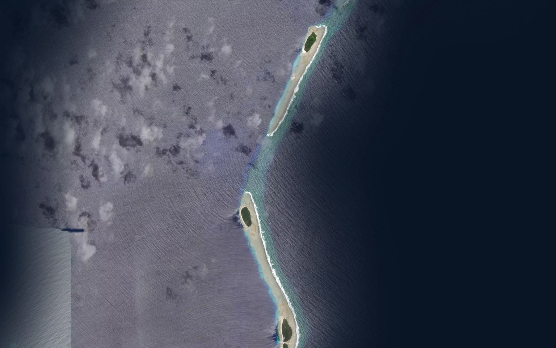 Satellite map of the Rapurapu Passage