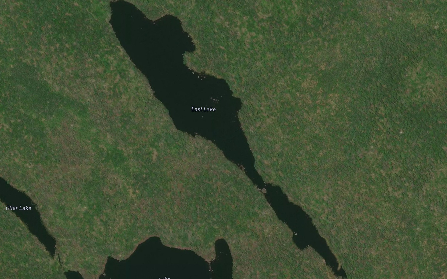 Satellite map of the East Lake