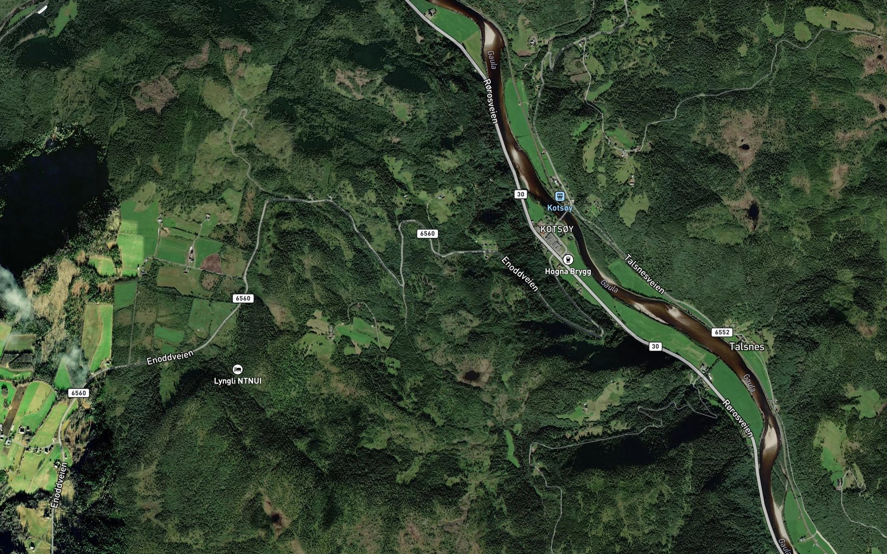 Satellite map of the Asbekken