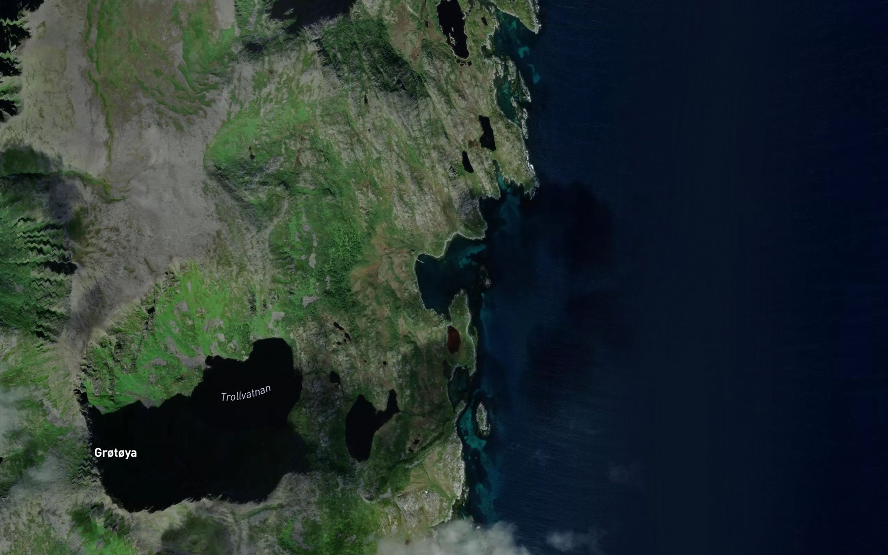 Satellite map of the Kobbevagen