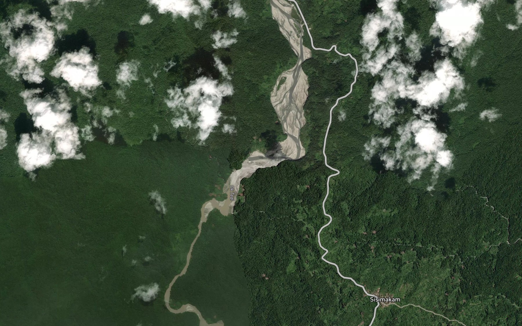 Satellite map of the Ok Teren