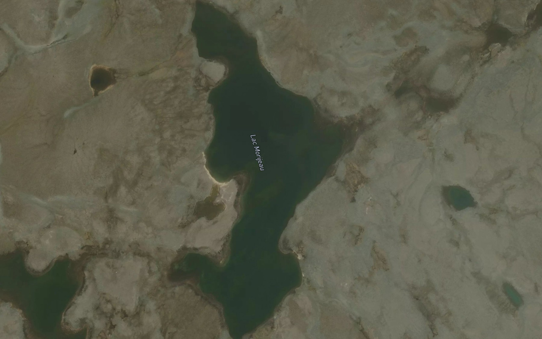 Satellite map of the Lac Morijeau