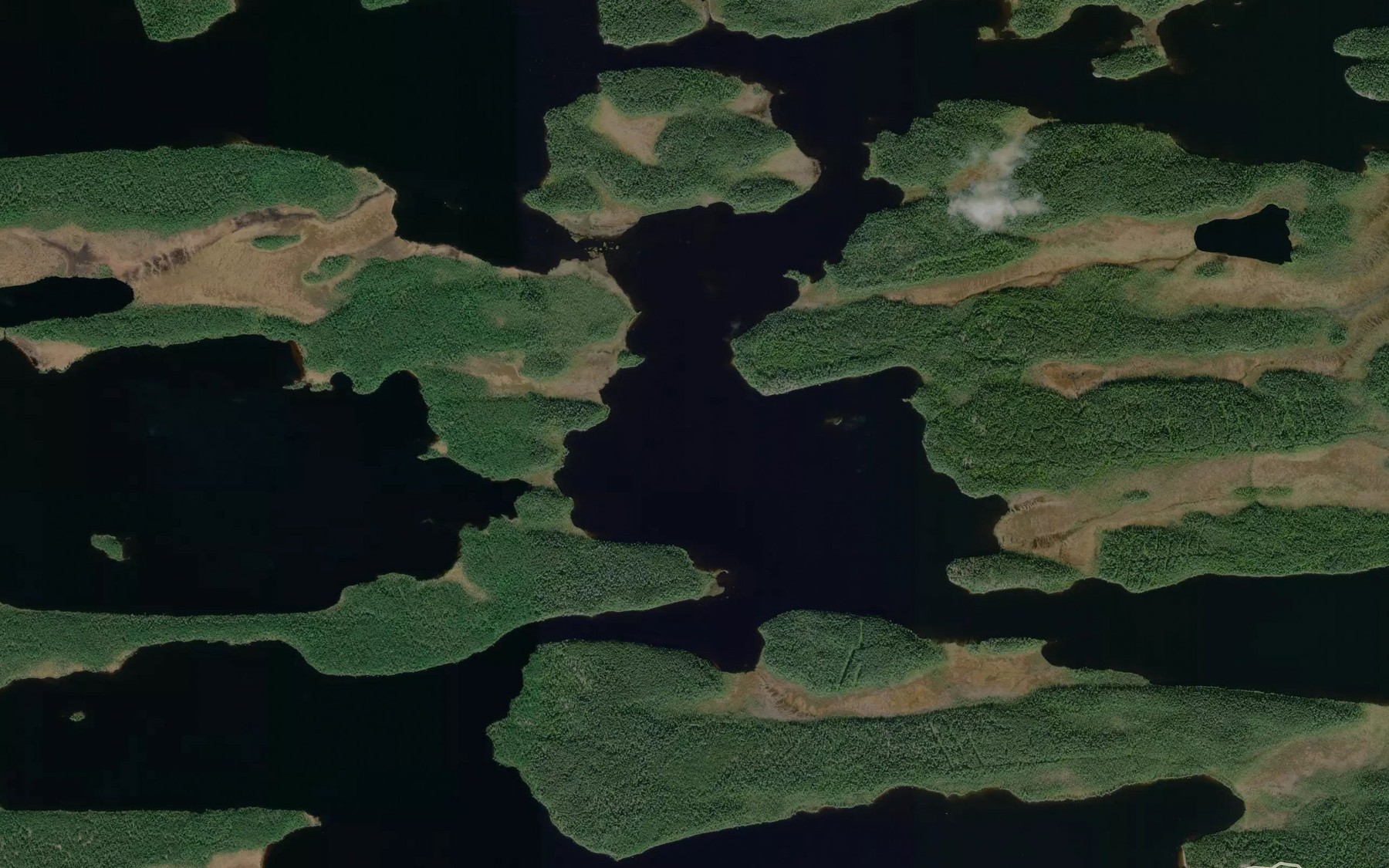 Satellite map of the Ozero Kharkin