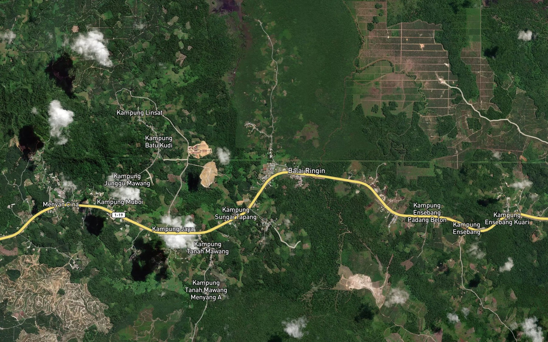 Satellite map of the Lubok Buai