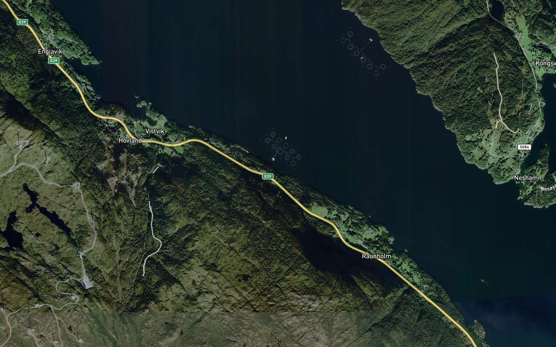 Satellite map of the Hagebergsvika