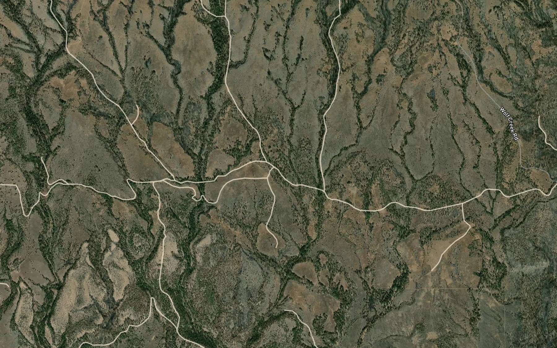 Satellite map of the Quicksand Spring