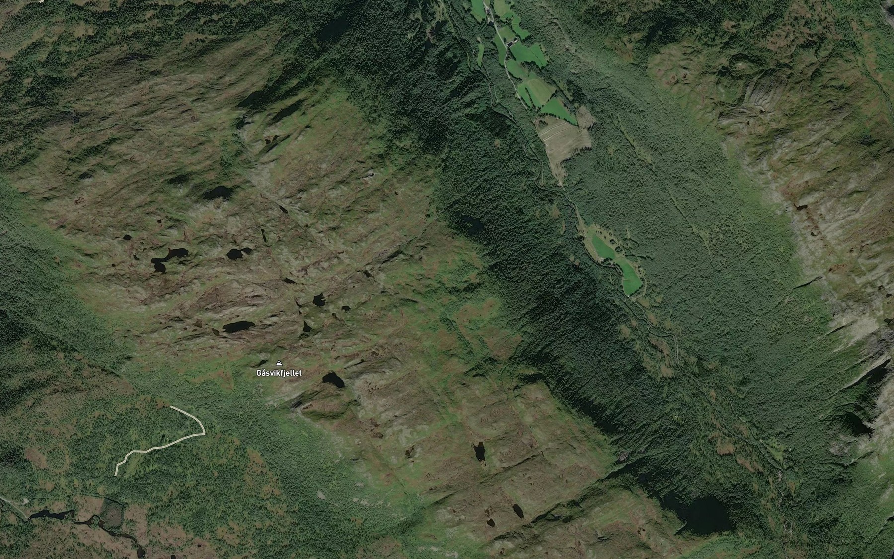 Satellite map of the Olderbekken