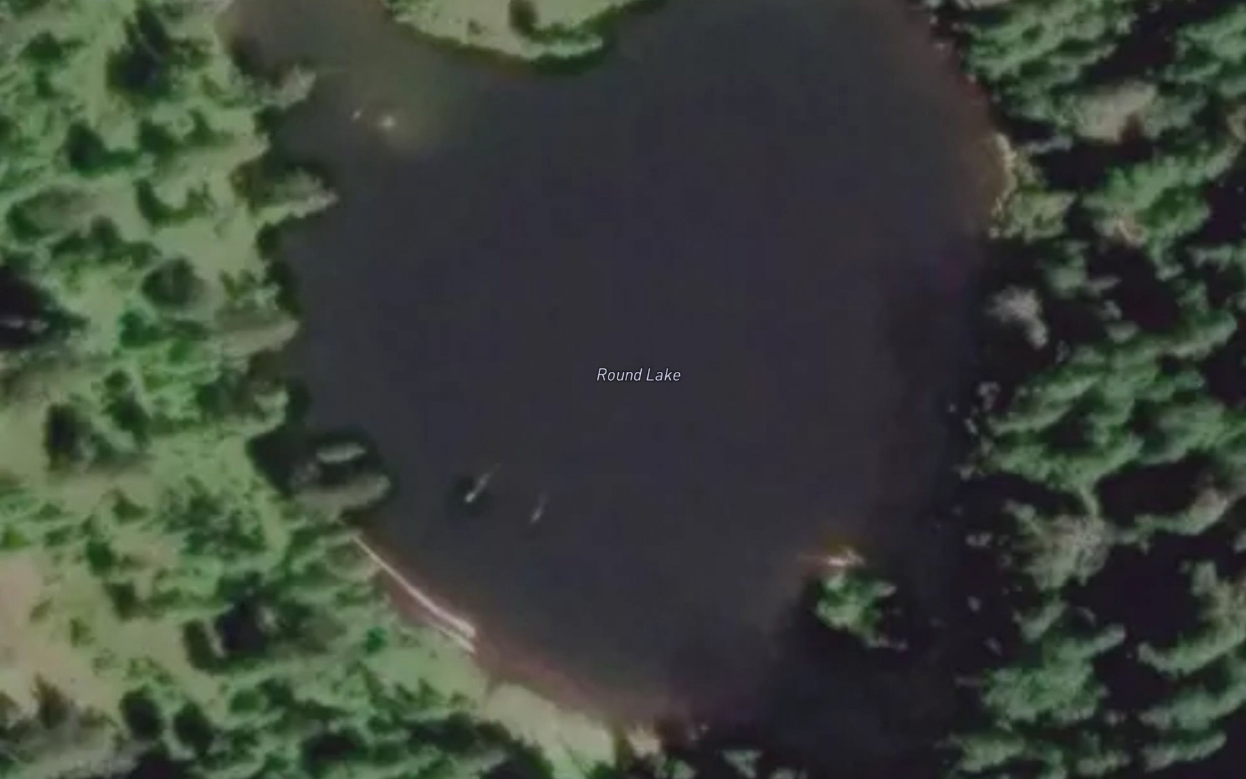 Satellite map of the Round Lake