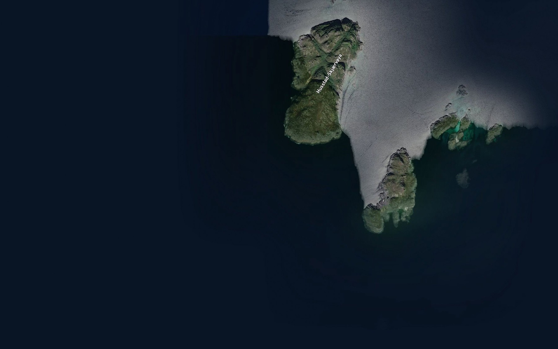 Satellite map of the Austre Skervoyskallen