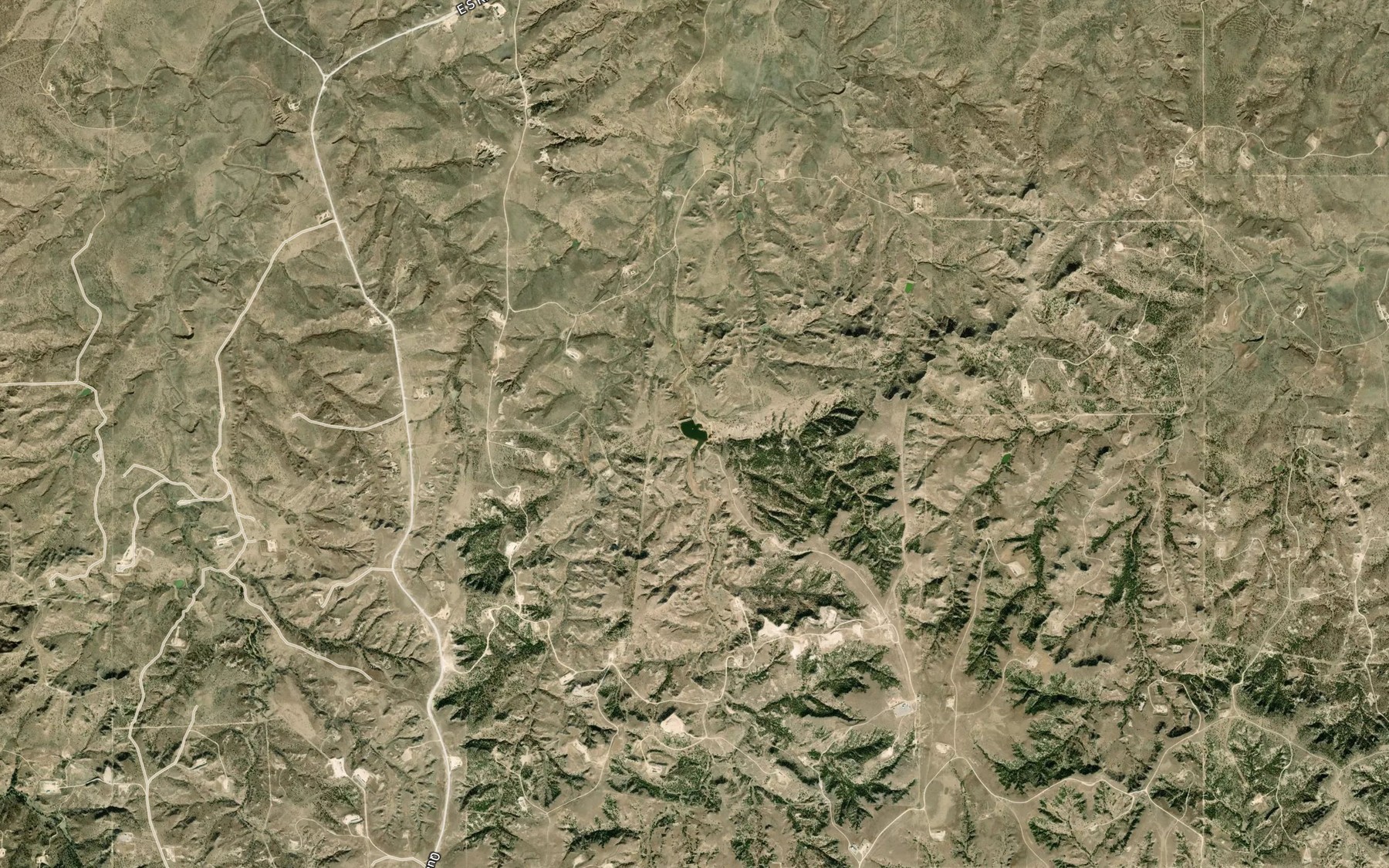 Satellite map of the Jim Waterfield Lake