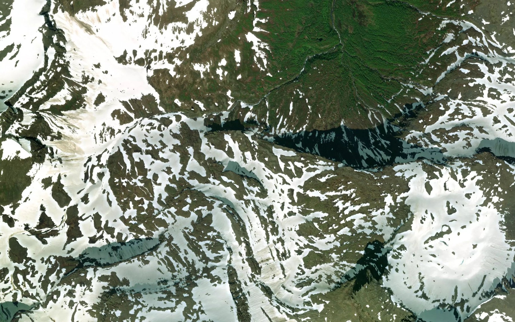 Satellite map of the Finnskardbekken