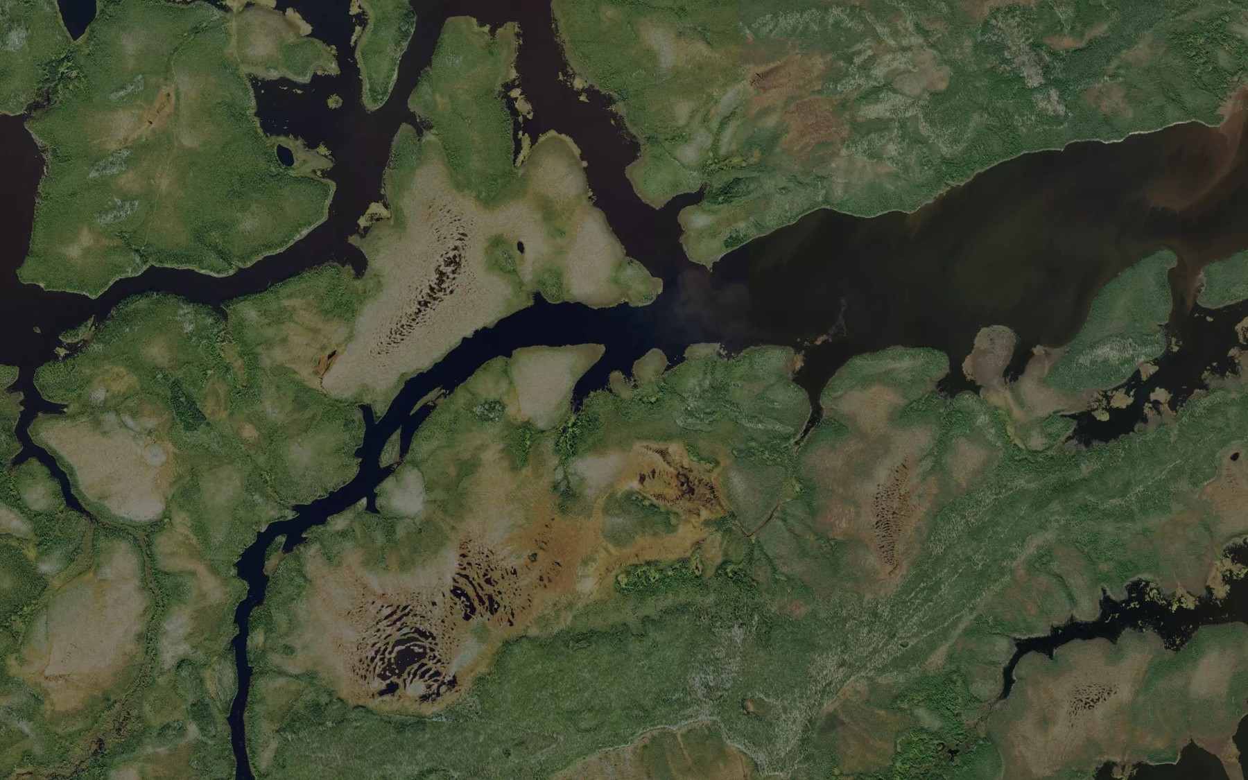 Satellite map of the Riviere Natuwapasihananistaw
