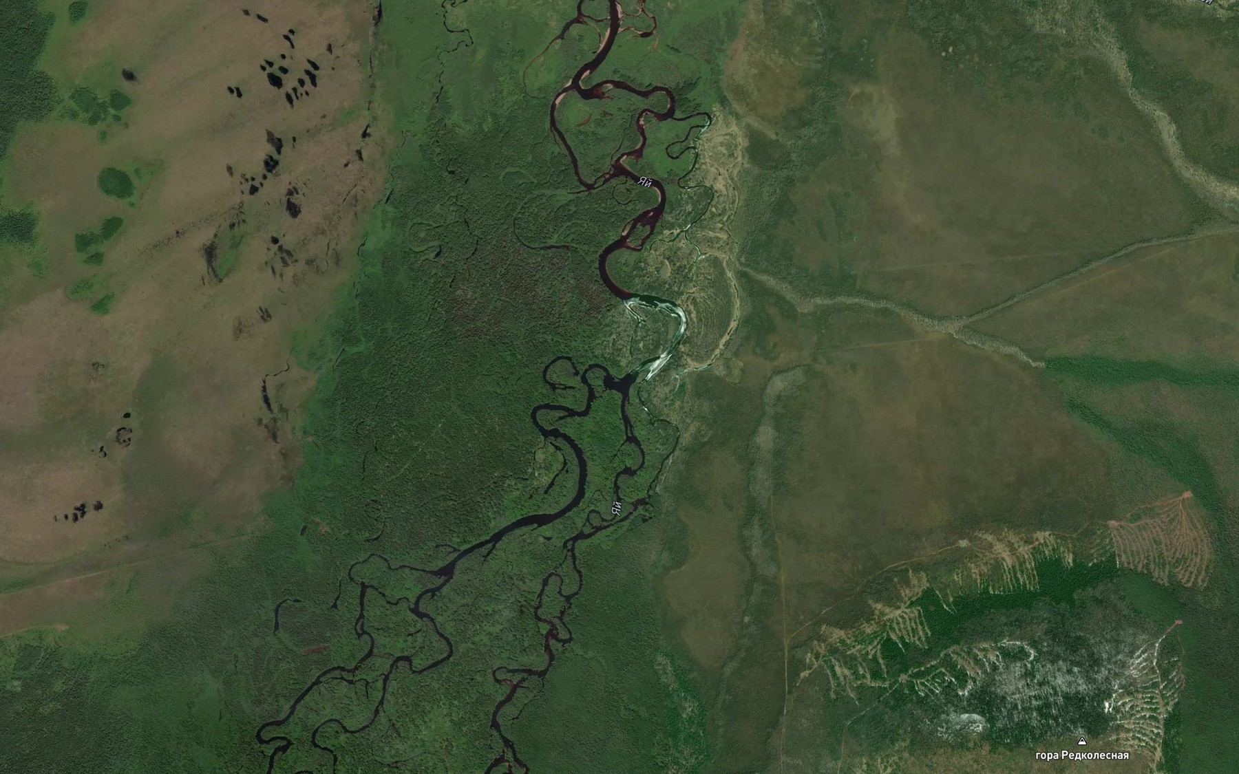 Satellite map of the Izvilistyy