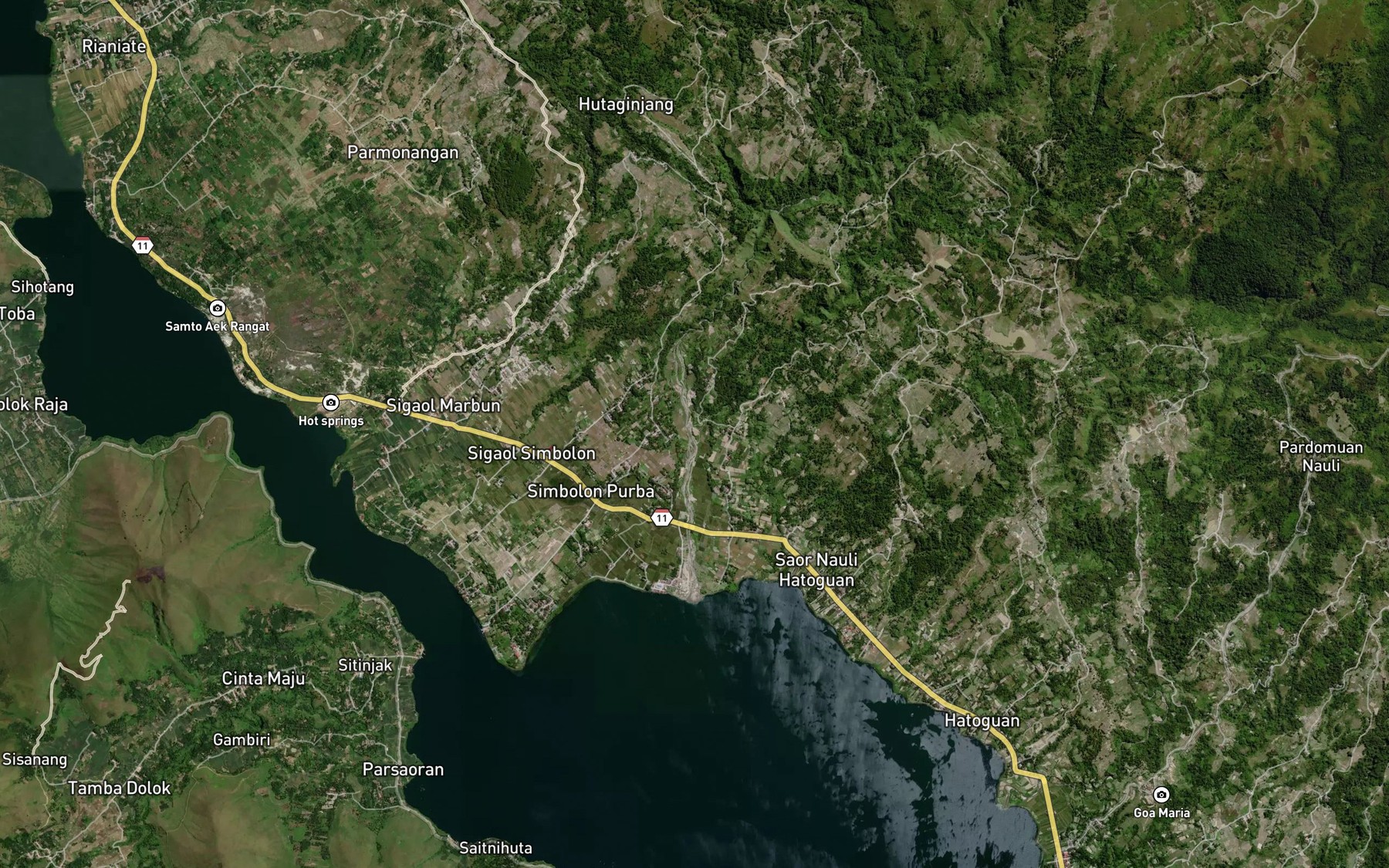 Satellite map of the Binanga Batumamak