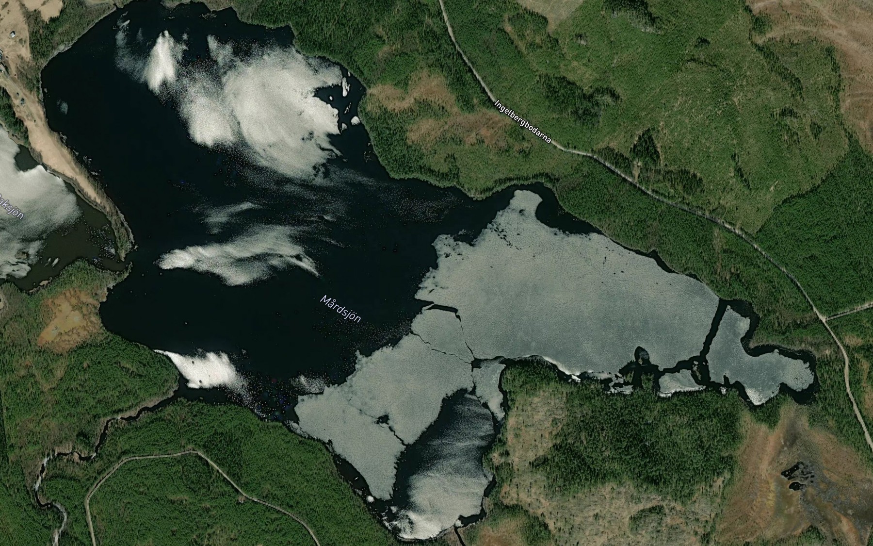 Satellite map of the Mardsjon