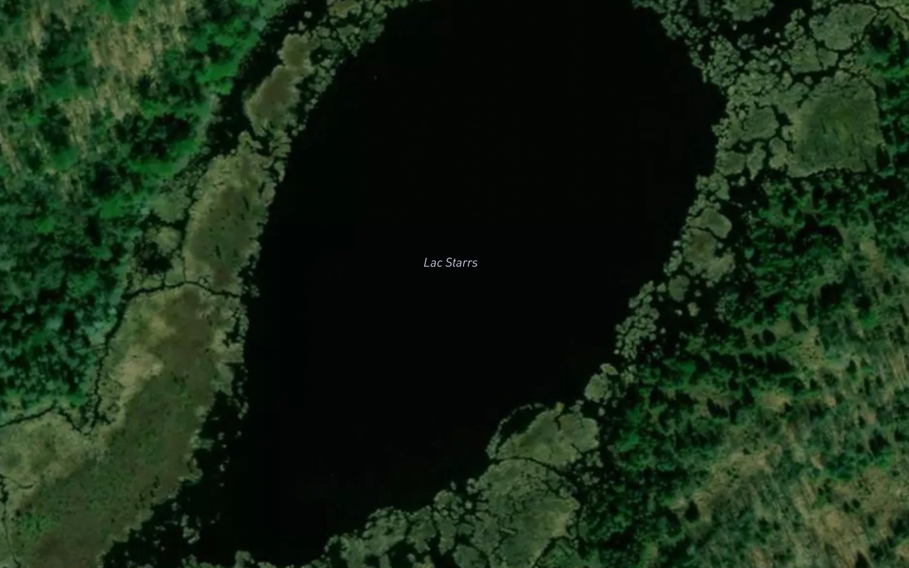 Satellite map of the Lac Starrs