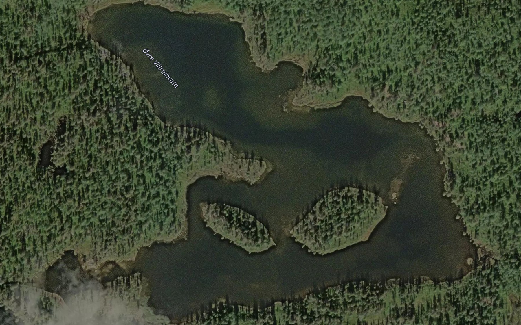 Satellite map of the Ovre Villreinvatn