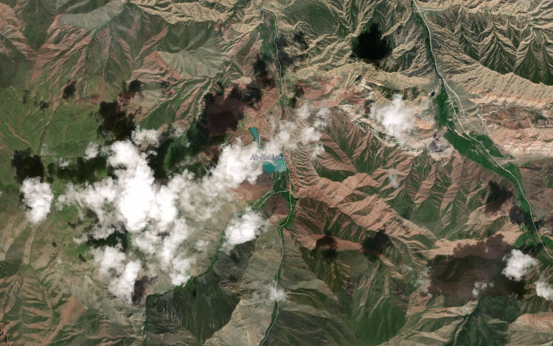 Satellite map of the Kensay