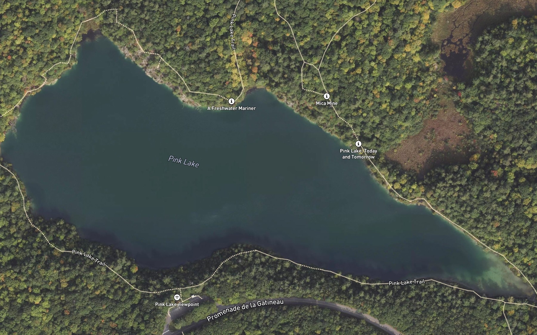 Satellite map of the Lac Pink