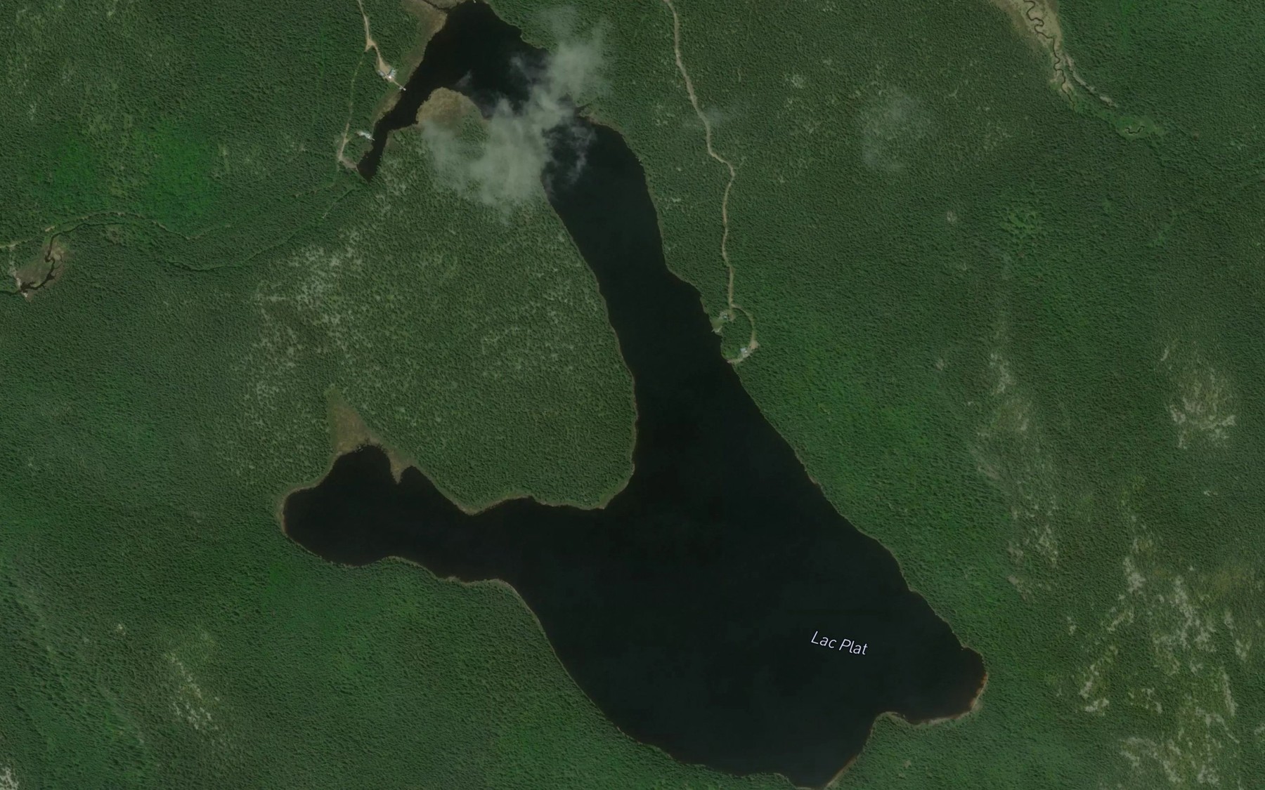 Satellite map of the Lac Plat