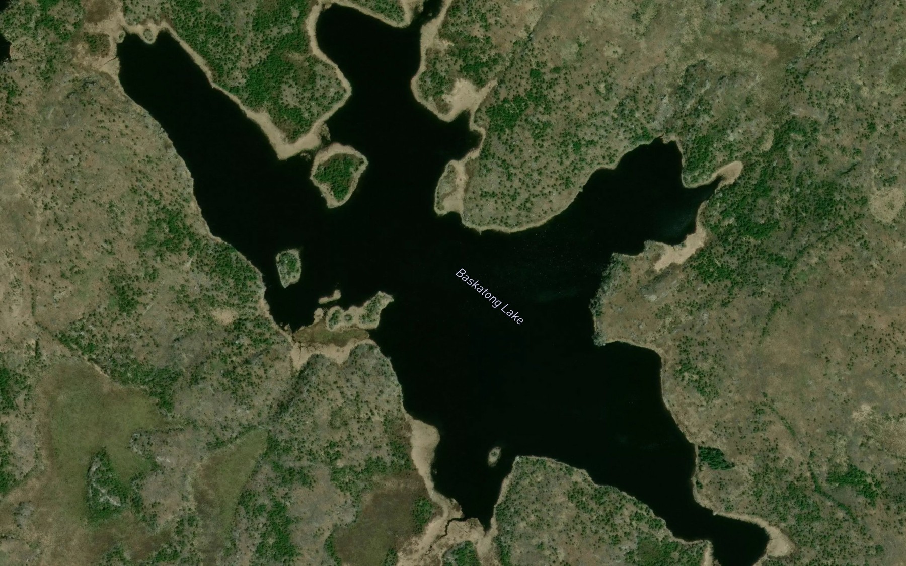 Satellite map of the Baskatong Lake