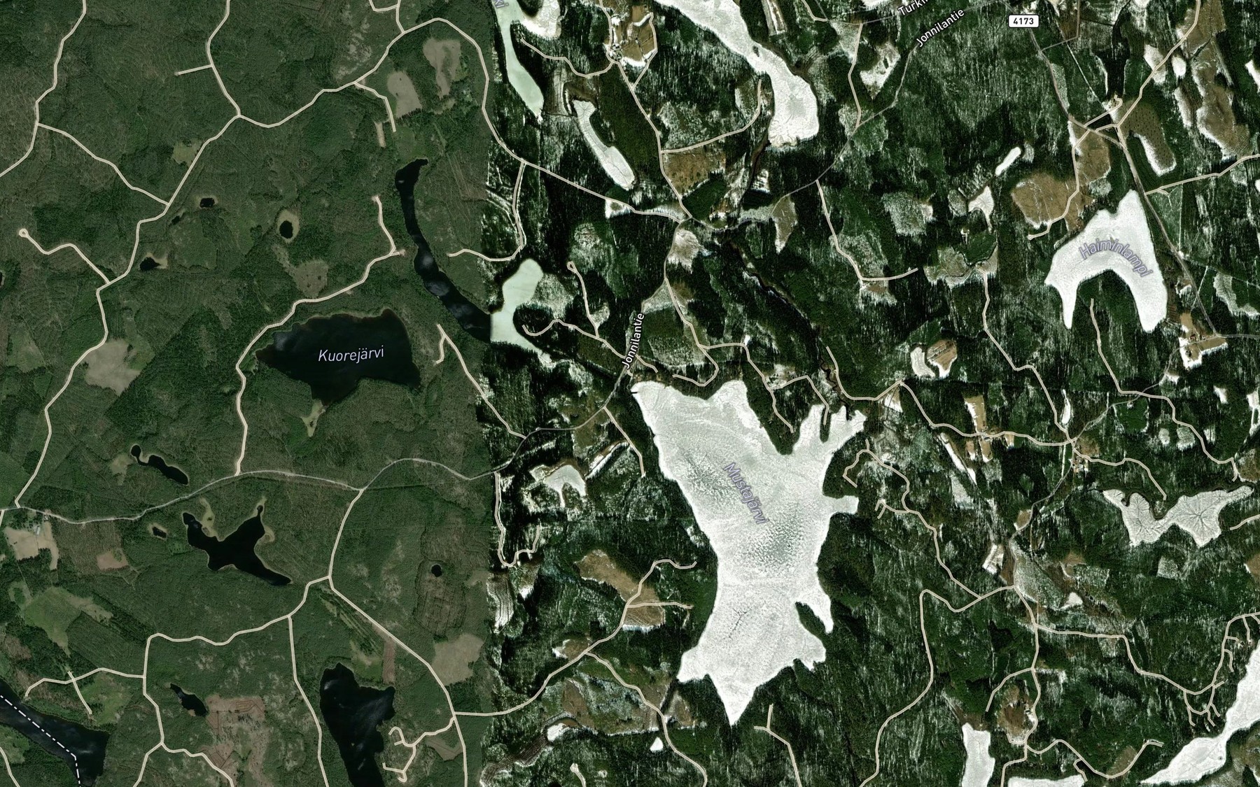 Satellite map of the Kolsopinoja