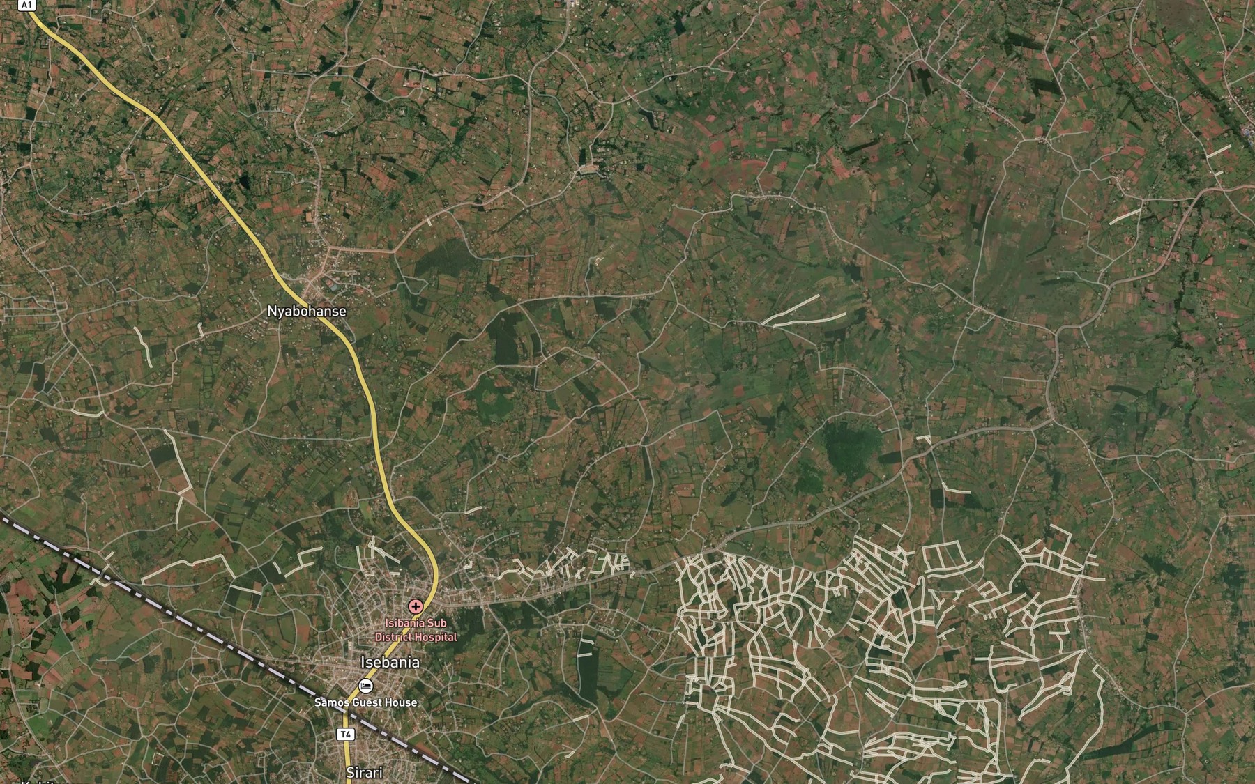 Satellite map of the Nariki