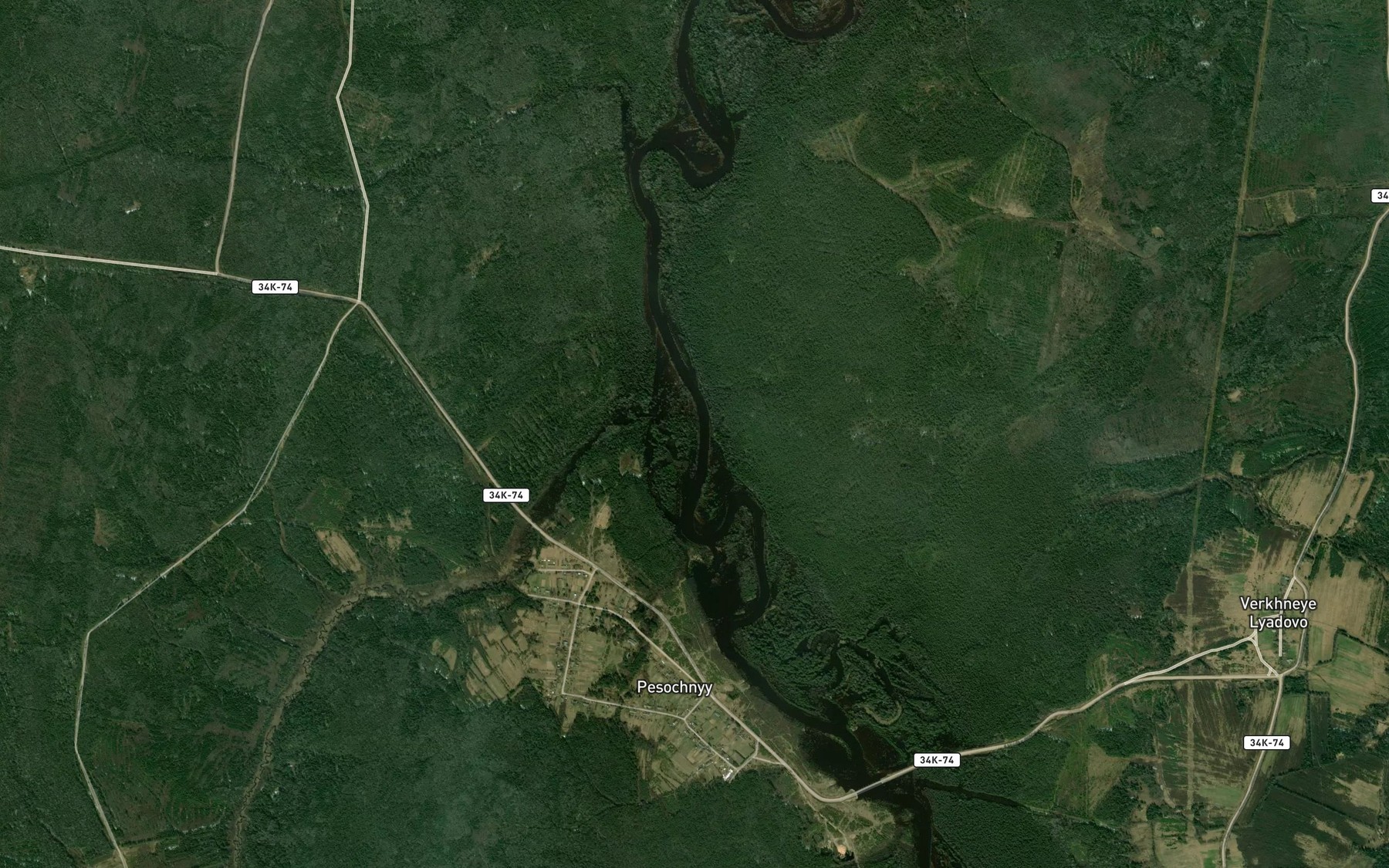 Satellite map of the Proskurina