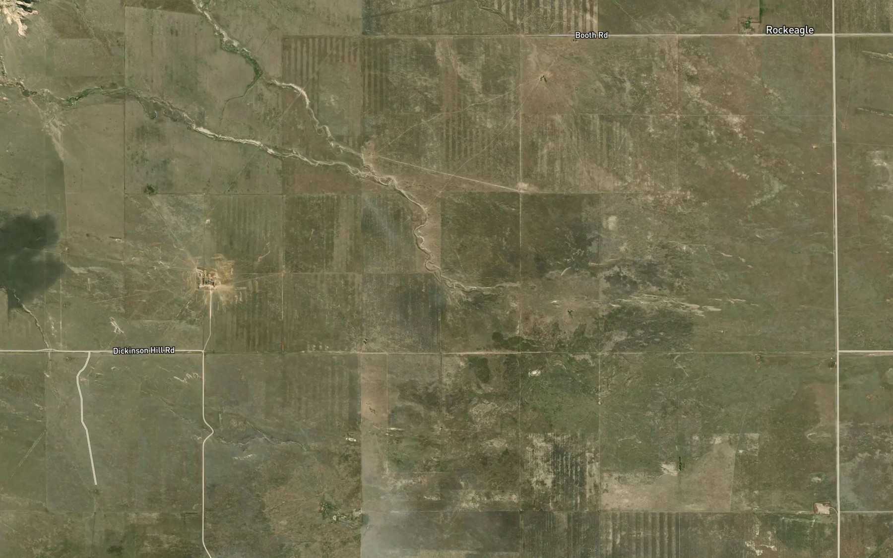 Satellite map of the Baker Number 1 Reservoir