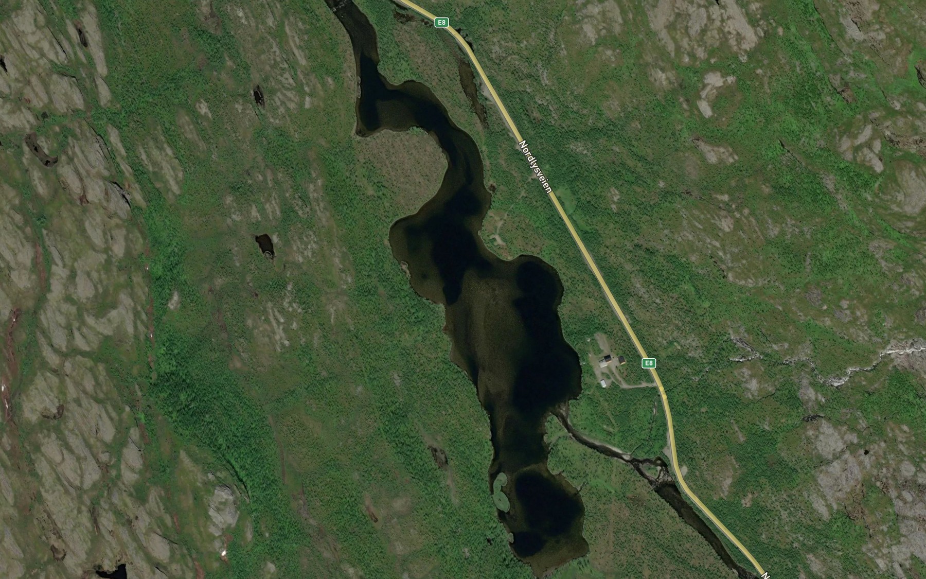 Satellite map of the Basejavri