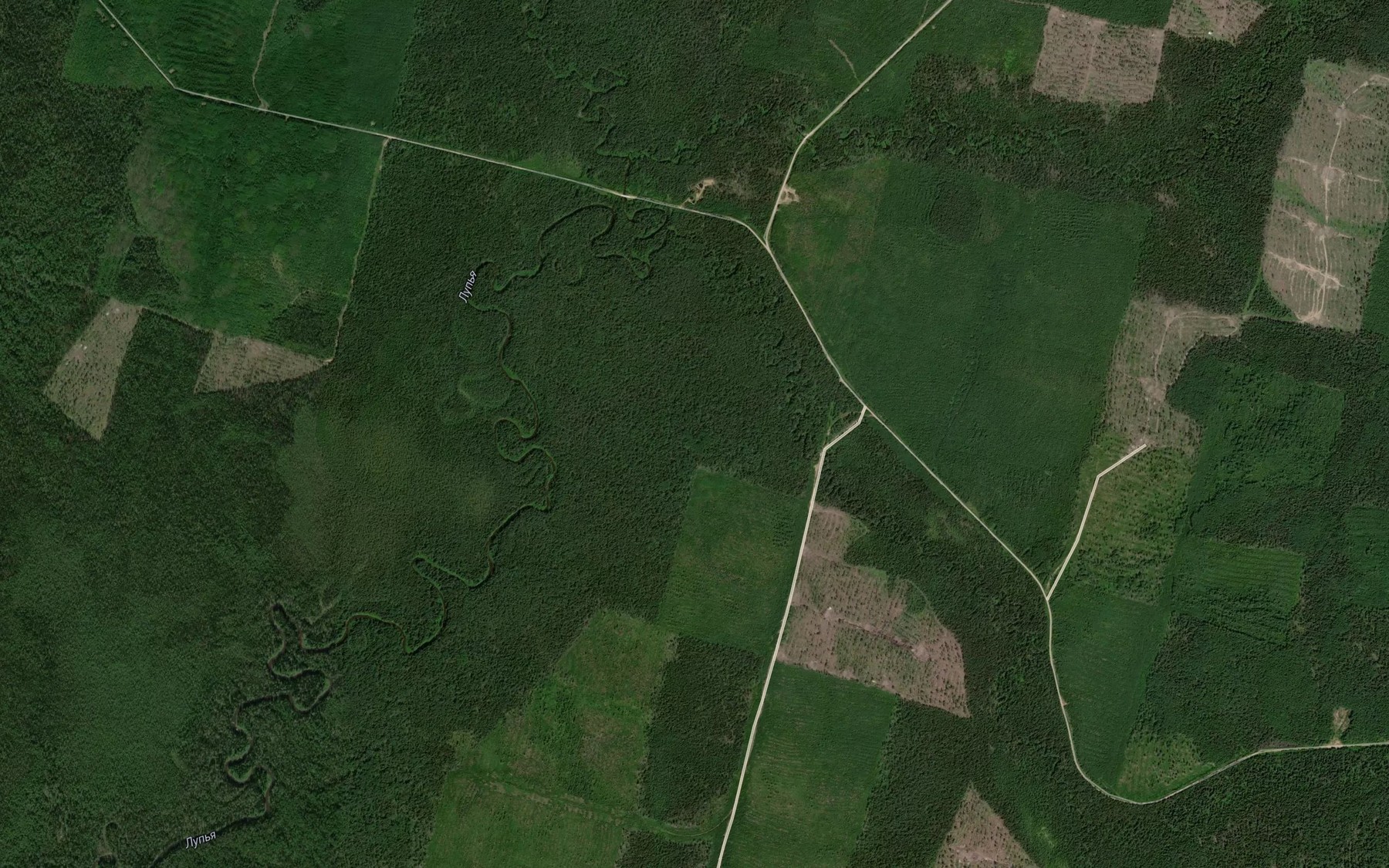 Satellite map of the Malyy Alach