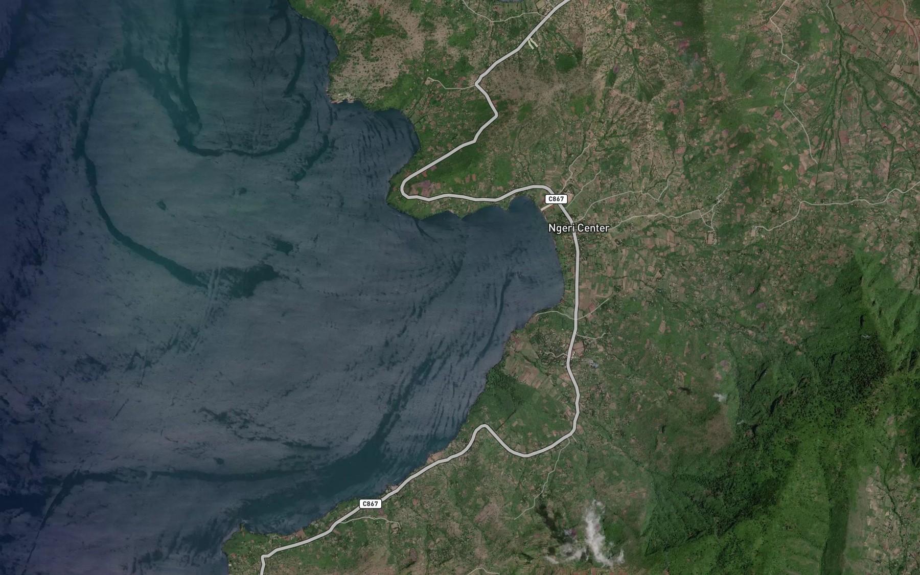 Satellite map of the Mungeri Bay