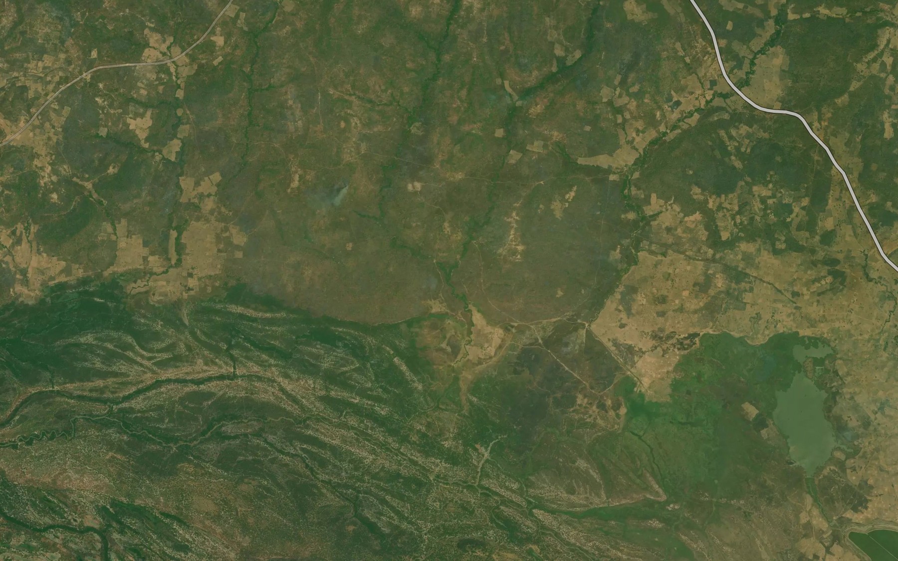 Satellite map of the River Inaji