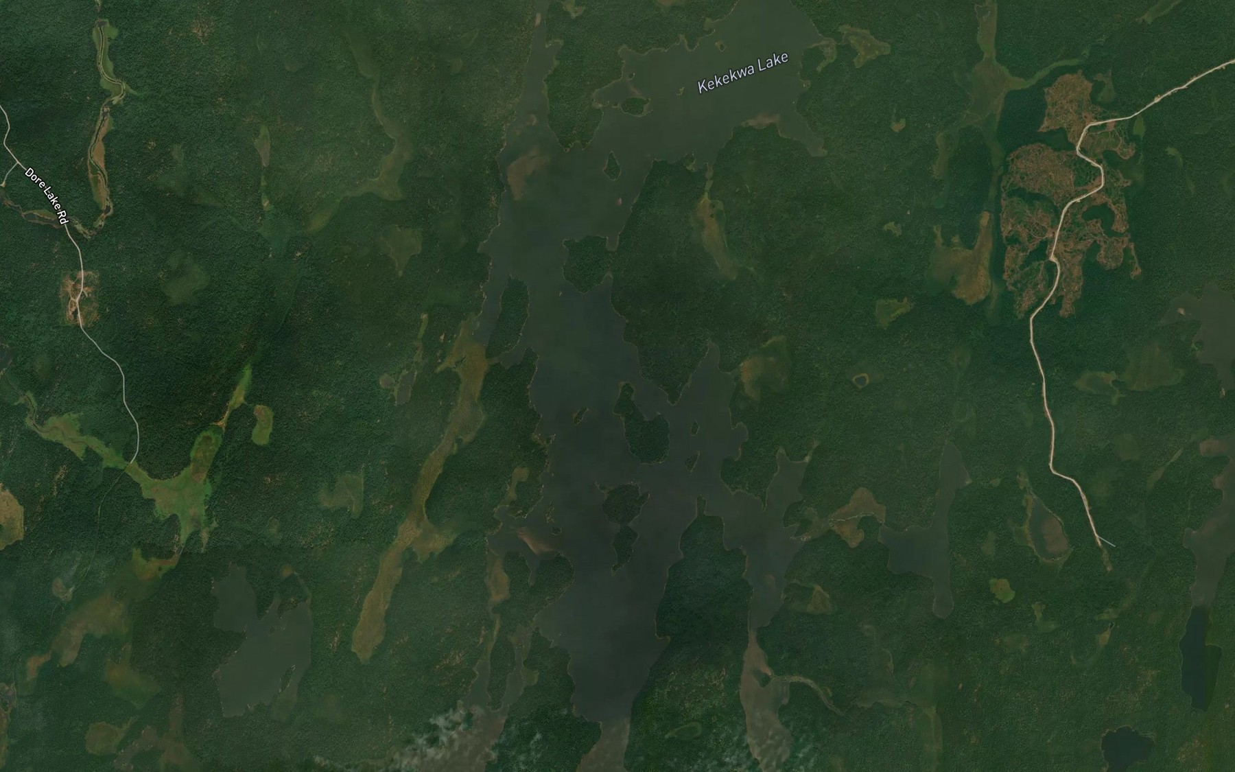 Satellite map of the Kekekwa Lake