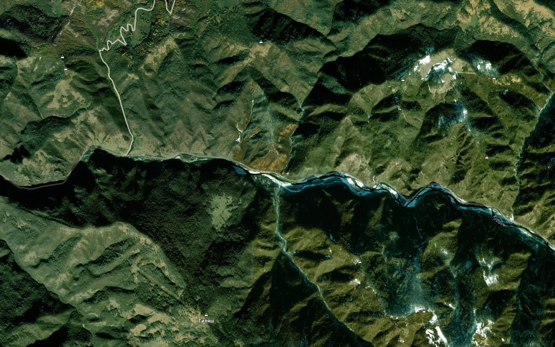 Satellite map of the Tashlykol