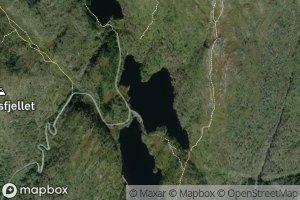 Satellite map of the Nordre Glovrevatnet